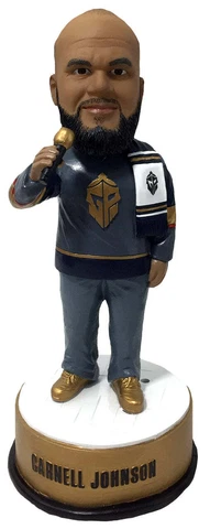 Carnell Johnson Vegas Golden Knights Golden Pipes Bobblehead NHL National Anthem Cover