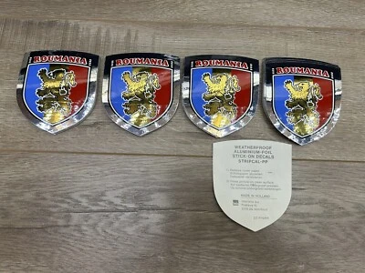 Roumania Romania Weatherproof Aluminum Foil Sticker Decals Lot Of 100 - Image 1 of 4