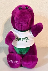 Vintage 1992 Lyons Golden Bear BARNEY Purple Dinosaur w/Shirt Stuffed Plush 14" - Picture 1 of 7