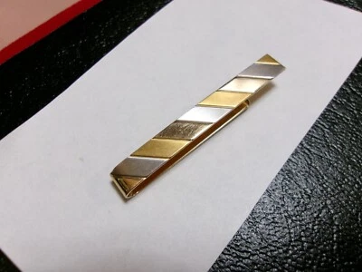 14k Gold Men's Tie Bar Clip/Holder~1   7/8"~4 Grams - Image 1 of 4