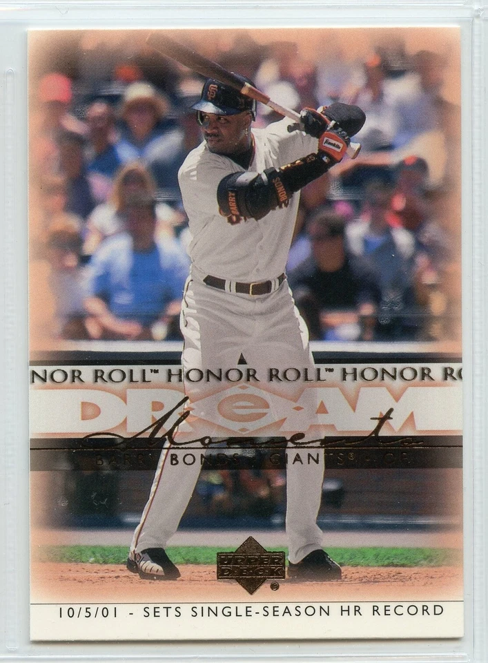 2002 Upper Deck Honor Roll Baseball - #54 - Barry Bonds - San Francisco Giants - Image 1 of 1