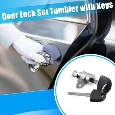 Kit de cilindro de bloqueo de puerta delantera izquierda y derecha para Chevrolet Colorado GMC Canyon Hummer H3 Foto 1 de 4