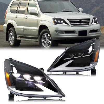LED Headlights For Lexus GX470 2003-2009 Sequential Front Lamps  Assembly - Image 1 of 4