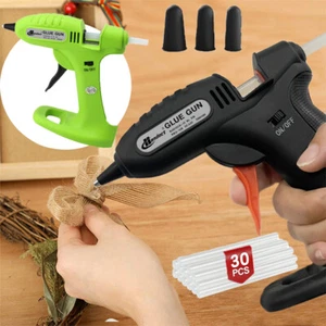 Cordless Hot Melt Glue Gun+30PCS Glue Sticks Set Rechargeable Hot Glue Tools - Picture 1 of 19