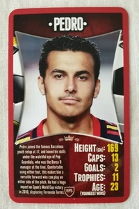 2011 Top Trumps European Football Stars Pedro - Bild 1 von 2