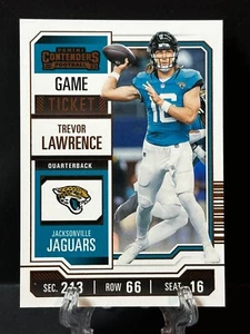 2023 Trevor Lawrence Panini Contenders Bronze Game Ticket Parallel Jaguars - Picture 1 of 2
