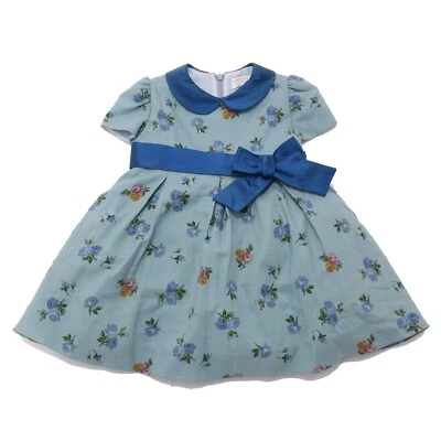 6959AD abito bimba girl COMME SI COMME CA light blue wool dress kids - Bild 1 von 4