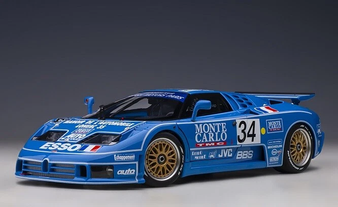 AUTOart 1/18 Bugatti EB110 SS 1994 #34 Le Mans 24 Ore Completata 89417