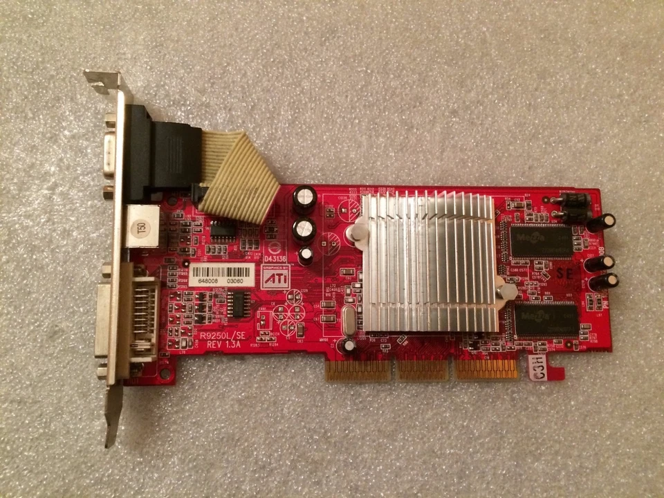 Scheda video ATi R9250L/SE Rev 1.3A 128MB DVI/S-Video/VGA AGP - Immagine 1 di 1