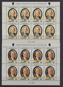 Liberia 1982 SC#933-942 "US Presidents" set of 10 Mini sheet of 10 MNH XF 5 pgs - Picture 1 of 5