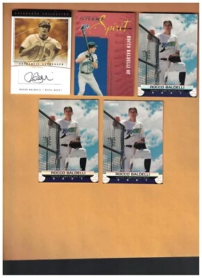 Rocco Baldelli 2004 Flair Autograph Collection #111/180 TAMPA BAY & ROOKIES - Image 1 of 2