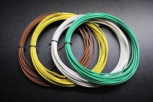 12 GAUGE 4 WAY TRAILER WIRE KIT 50 FT EA LIGHT BRAKE POWER GROUND BATTERY AWG - Picture 1 of 9