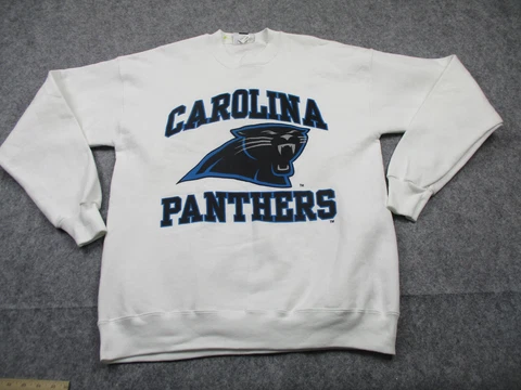 VINTAGE Carolina Panthers Sweater Mens Extra Large NFL Lee Sports Pullover USA Cover