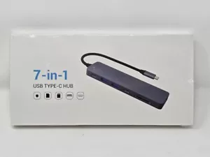 7 in 1 Multiport USB-C Hub Type C To USB 3.0 4K HDMI Adapter For PC/MAC - NEW - Picture 1 of 2