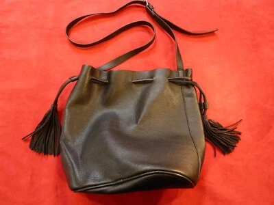 Black Crossbody bag. H&M Divided. Drawstring Bucket Bag . Great gift for her! - Image 1 of 4