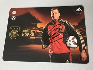 ANDREAS KÖPKE Campeón del Mundo en persona 2010 (2o Serie) Tarjeta de autógrafo DFB 10x15 - Imagen 1 de 1