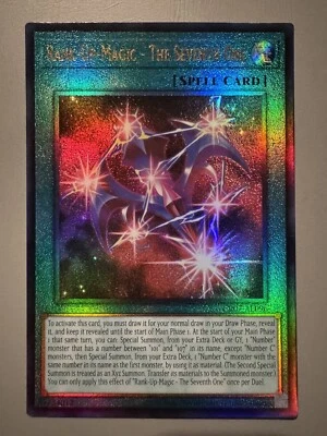 YUGIOH RANK-UP-MAGIC - THE SEVENTH ONE ASIA ENGLISH CR07-AE096 ULTIMATE RARE - Image 1 of 3