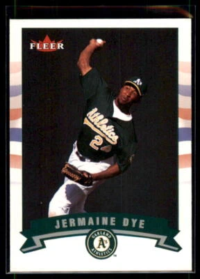2002 Fleer Jermaine Dye #344 Oakland Athletics - Image 1 of 2