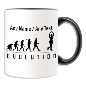 Personalised Gift Ice Dancing Mug Money Box Cup Evolution Design Team Player Tea - Picture 1 of 20