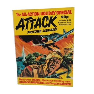 Attack Picture Library Holiday Special 1982 UK Pocket Comics - Imagen 1 de 6