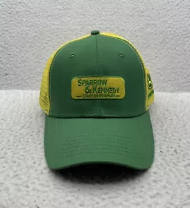 John Deere Sparrow & Kennedy Trucker Hat Mens Snapback Yellow Green Tractors Dad - Picture 1 of 7