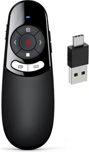 USB C Presenter Kabellose 2.4 Ghz Powerpoint Fernbedienung Pointer für Präsentat - Bild 1 von 8