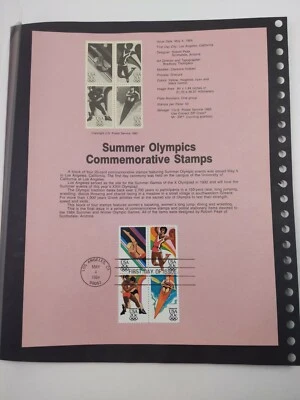 Postal Summer Olympics Commemorative Stamps First Day Of Issue 5/4/84 - Image 1 of 4