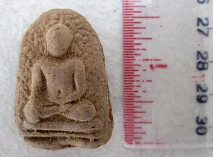RARE! Hariphunchai Period Terracotta Buddhist Votive Amulet Relic - Picture 1 of 1