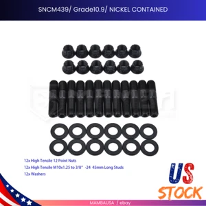 Kit de pernos colector de escape turbo níquel Inconel para Nissan QG13 QG15 QG16DE - Imagen 1 de 13