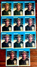 1987 FLEER BARRY BONDS ROOKIE #604 RC BASEBALL CARD LOT OF 11