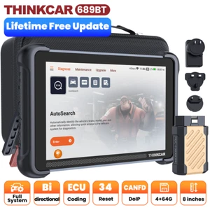2025 ThinkScan 689BT Bidirectional Full System Diagnostic Scanner K.EY Coding US - Picture 1 of 13