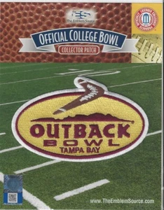 2019 2020 Outback Bowl Patch Auburn Minnesota Official NCAA Jersey Logo - Picture 1 of 1