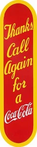 COCA COLA SODA POP DOOR PUSH 20" HEAVY DUTY USA MADE METAL ADVERTISING SIGN - Picture 1 of 1