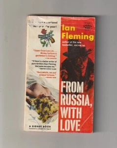 H975 From Russia With Love J. Bond I Fleming Movie Vintage Signet Paperback Book - Picture 1 of 3