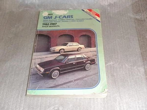 GM J-Cars 1982 1983 1984 1985 1986 1987 Manual de taller Buick Cadillac Chevrolet - Imagen 1 de 1