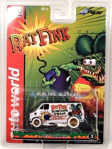 Auto World 1977 Rat Fink Dodge Van escala HO Slot Car - iWheels - Imagen 1 de 1