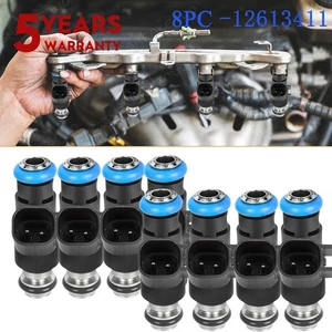 8PC NEW Fuel Injectors 12613411 kit For 2010-2013 2014 GMC Yukon XL 1500 5.3L V8 - Foto 1 di 10