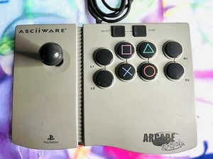 Asciiware Ascii Arcade Stick Playstation 1 (PS1) Joystick Controller Tested - Picture 1 of 2