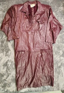 Vestido de cuero para mujer Rickie Freeman de Teri Jon borgoña C* - Imagen 1 de 6