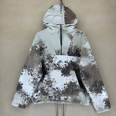 Pulôver Nike Essential masculino M lã com capuz Sherpa forrado meio zíper multicolor - Imagem 1 de 4