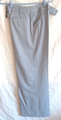 Pantalones de Carrera Grace Elements 12 Gris Tweed Rayas Nuevos con Etiquetas Foto 1 de 4