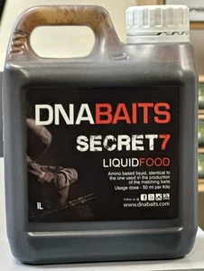 Cebos DNA SECRET 7 Alimentos Líquidos 1 Litro Carpa Curso Pesca - Imagen 1 de 1