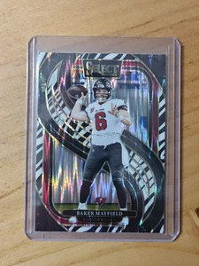 2024 Panini Select - Premier Level Baker Mayfield #108 Zebra Prizm - Bild 1 von 2