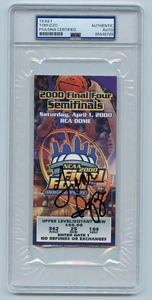 Tom Izzo Signed Autographed 2000 National Semifinal Ticket Stub MSU PSA/DNA Slab - Picture 1 of 2
