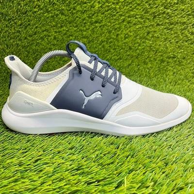 Zapatos de golf Puma Ignite NXT para hombre talla 8 blancos azules para correr al aire libre sin clavos Foto 1 de 4