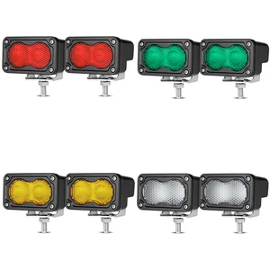 2X 3" LED Light Cube Pod OffRoad Auxiliary Backup Driving Diffusion Beam Lamp US - Picture 1 of 16