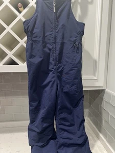 Hanna Andersson KIDS adjustable navy snowpants~US 140 size 10~used - Picture 1 of 7