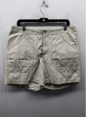 Pantalones Cortos de Senderismo Columbia Para Mujer Caqui Tostado Algodón Frente Plano Utilidad Talla 14 Foto 1 de 4