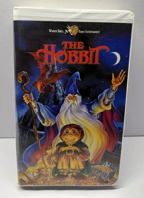 THE HOBBIT 2001 VHS ANIMATED MOVIE PRE-OWNED TESTED VINTAGE WARNER BROS TAPE - Image 1 of 2