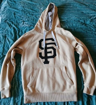 Antigua SF Giants Womens Pullover Sweatshirt Hoodie Sz S Tan  Black - Image 1 of 4